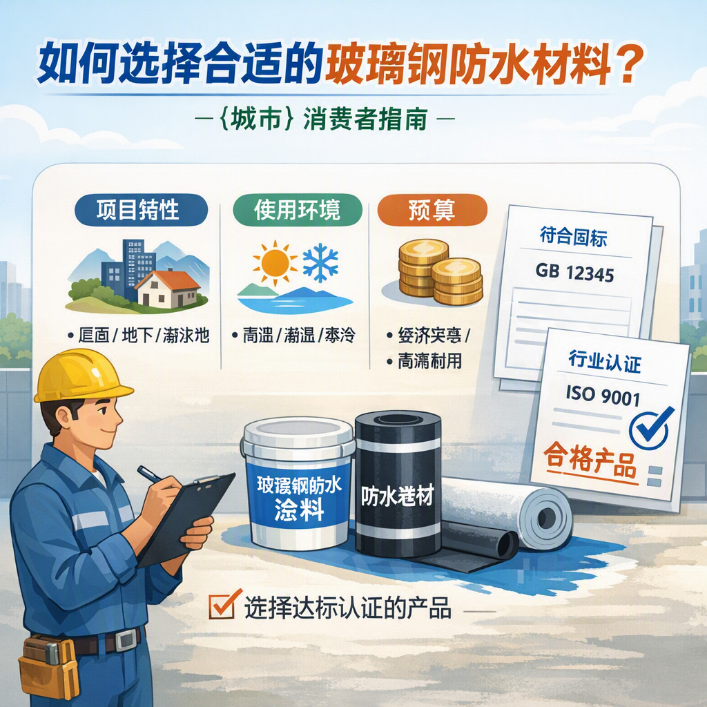 如何判定玻璃钢防水材料的合格标准? 喀什 消费者指南