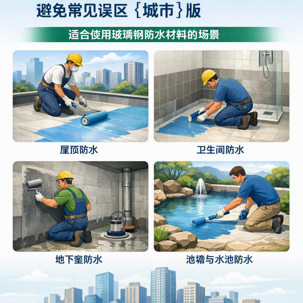 玻璃钢防水材料施工注意事项,避免常见误区 喀什 版